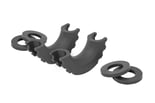 Pair of Two D-Ring Isolators, Black [RS101]