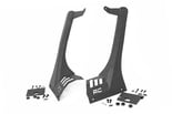 Jeep TJ Upper Windshield Straight Light Bar Mounts | Black Powder Coat [70503]