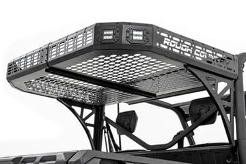 Cargo Rack | Dual 2" Black LED Pairs | Flush Mount | Can-Am Defender HD 5/HD 8/HD 9/HD 10