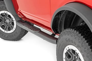 Oval Nerf Steps | 2-Door | Black | Ford Bronco (2 Door) 4WD (2021-2026)