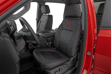 Leather Seat Covers | FR Bucket | RR 60/40 | Chevy/GMC Sierra 1500 (19-26)/Silverado 1500 (19-26)
