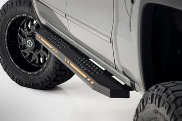 AC2 Running Boards | Amber/White | Crew Cab | Chevy/GMC 1500 (07-18)
