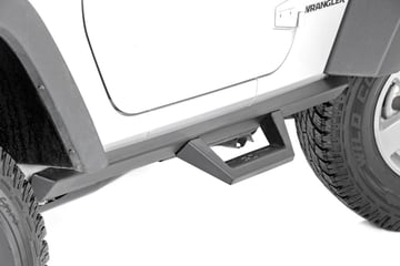 Rough Country Wheel to Wheel Fabricated Steps for 2007-2018 Jeep Wrangler JK (2-door) [90763]