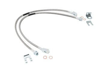 Extended Front Stainless Steel Braided Brake Lines [89702]
