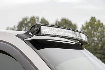 Upper Windshield 54in Curved LED Light Bar Mounting Brackets [70539]