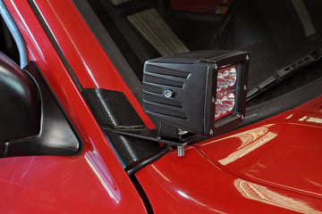 LED Light Lower Windshield Mounts for Jeep XJ [70525]