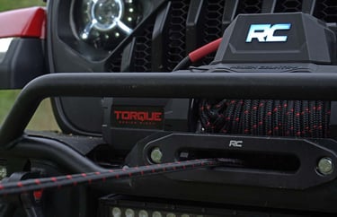 Synthetic winch rope