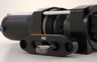 Synthetic rope winch