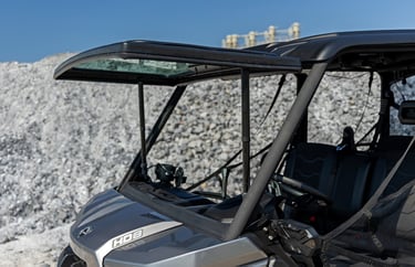 electric tilt windshield