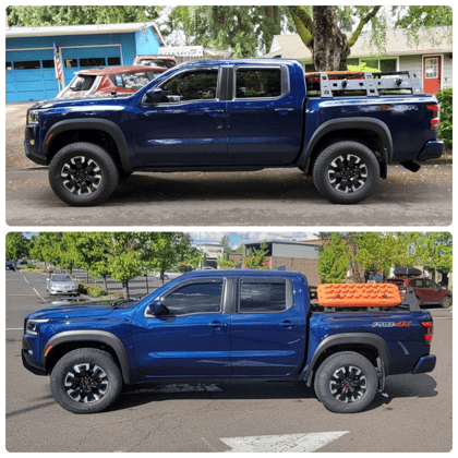 2.5 inch Lifted 2022 Nissan Frontier 4WD