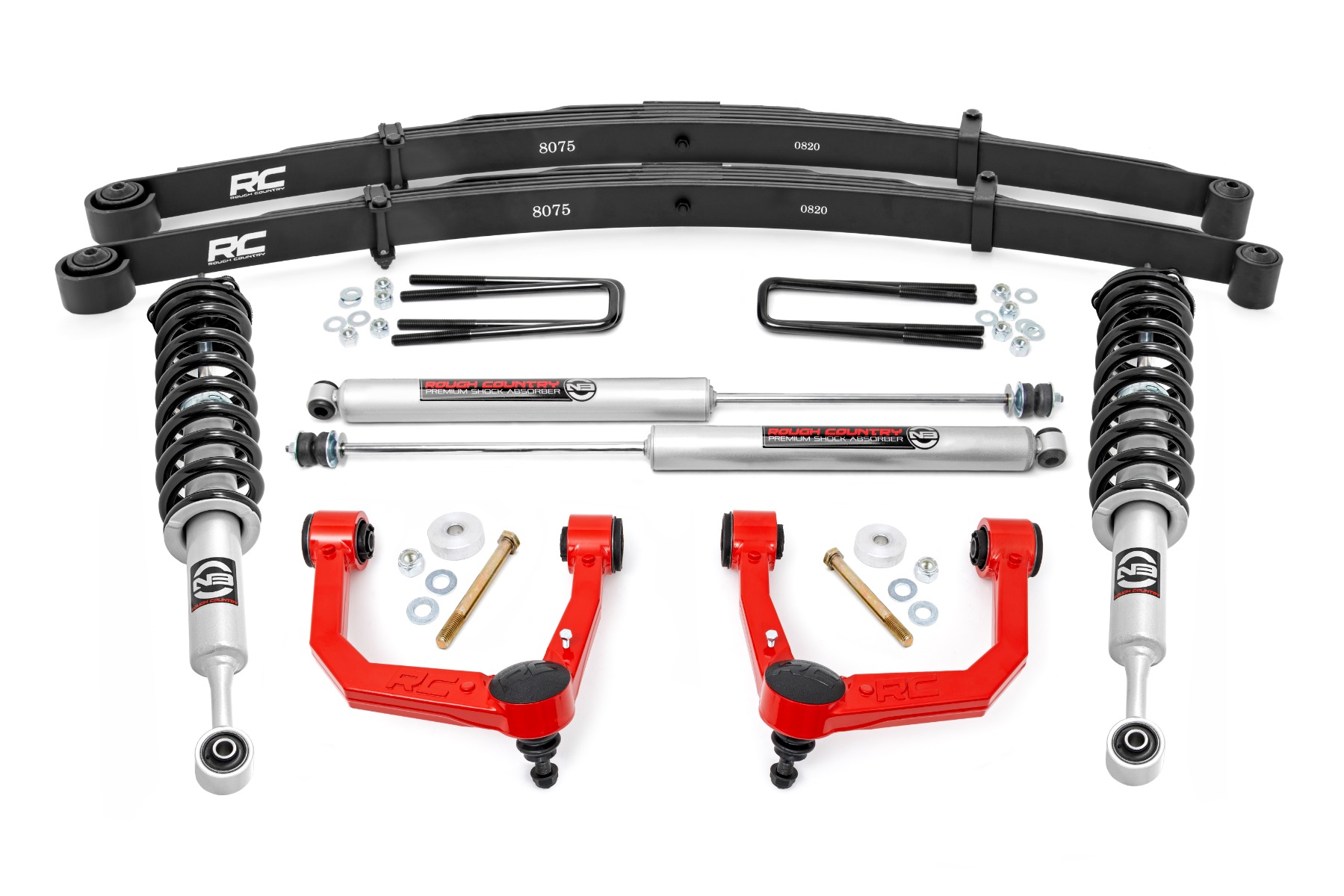 3.5 Inch Lift Kit | Red UCA | N3 Struts | Toyota Tacoma 2WD/4WD (2005-2023)
