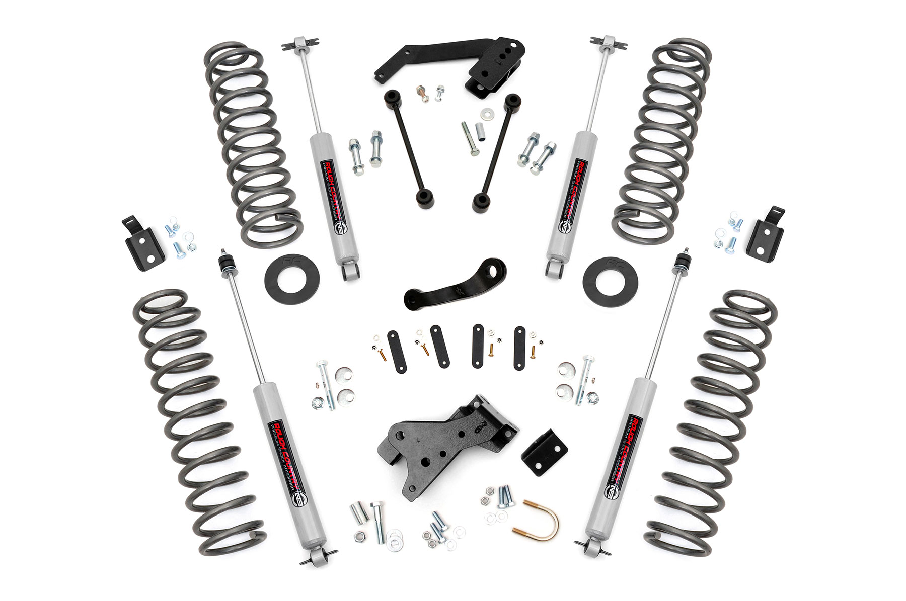 Rough Country 4 Inch Lift Kit | Jeep Wrangler JK 4WD (2007-2018)