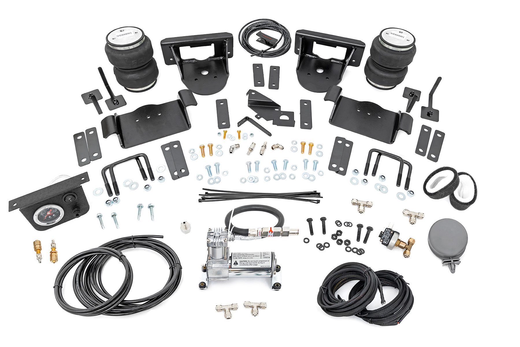 Rough Country Air Spring Kit w/compressor | 0-6" Lifts | Ford F-150 4WD (2021-2026)