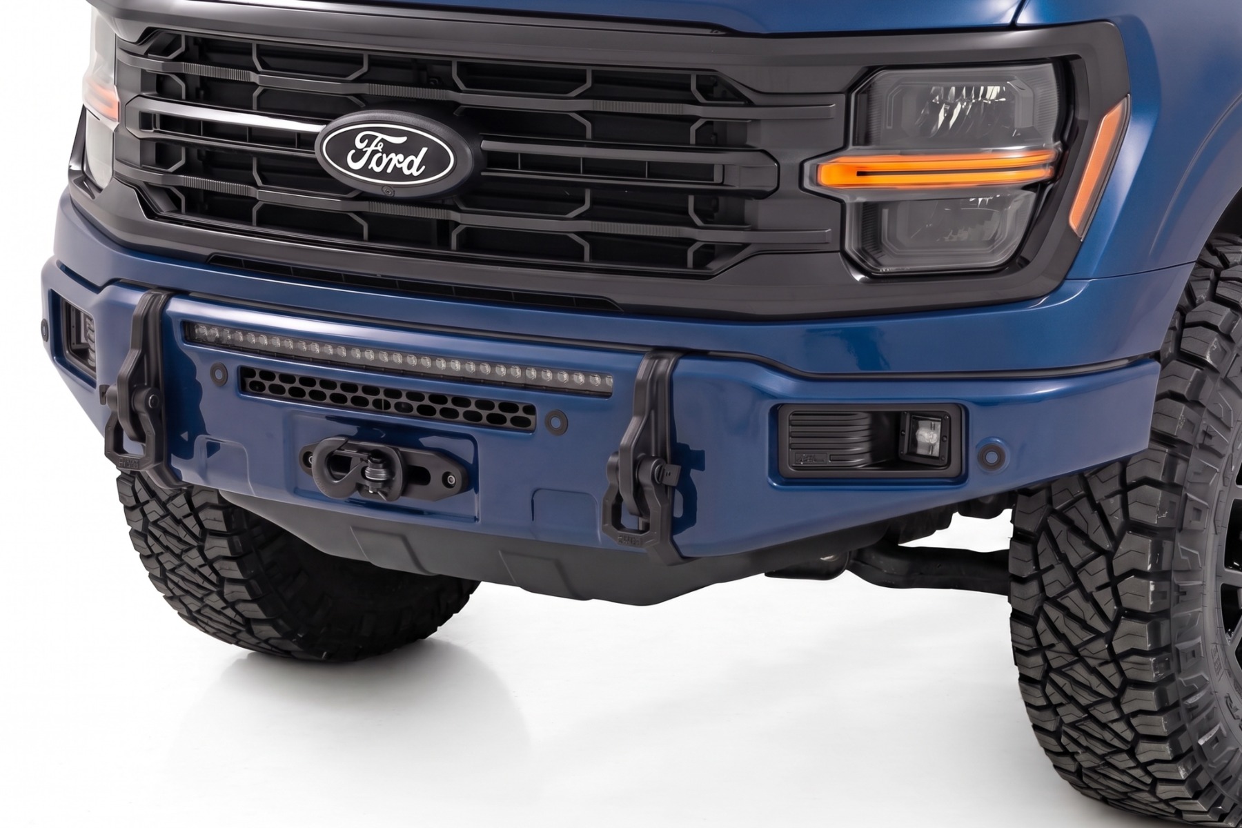 Rough Country FXS Front Bumper | HX Antimatter Blue | EcoBoost | Ford F-150 2WD/4WD (2021-2025)