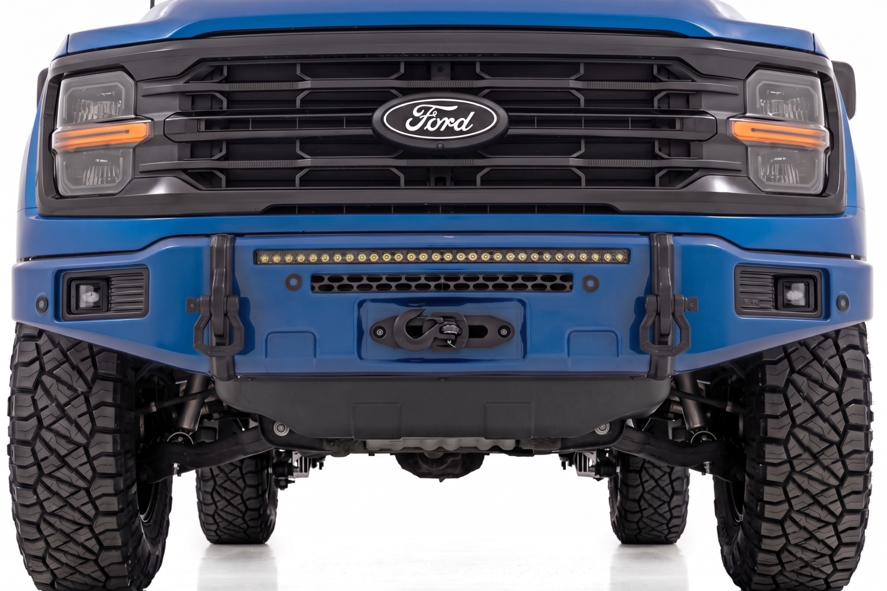 FXS Front Bumper | E9 Argon Blue | EcoBoost | Ford F-150 2WD/4WD (2021-2025) view 5