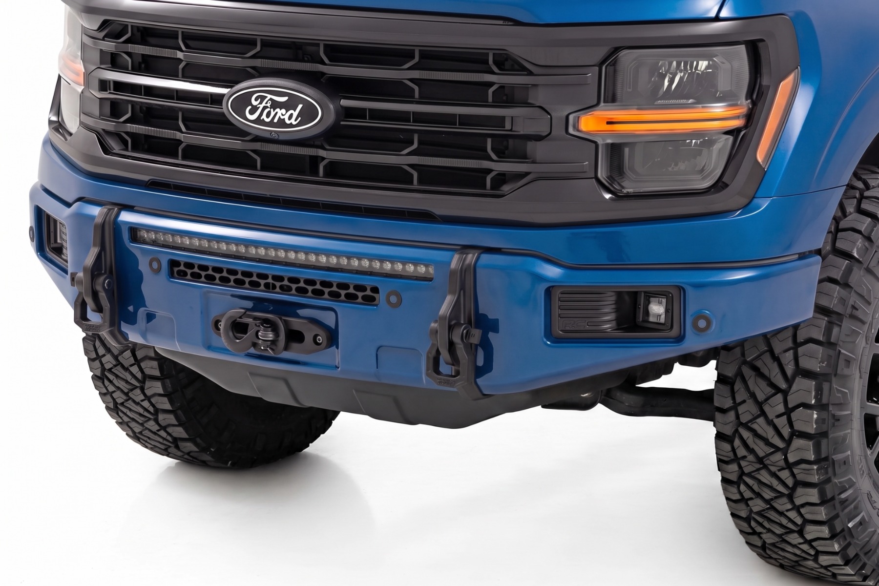 Rough Country FXS Front Bumper | B3 Atlas Blue | EcoBoost | Ford F-150 2WD/4WD (2021-2025)
