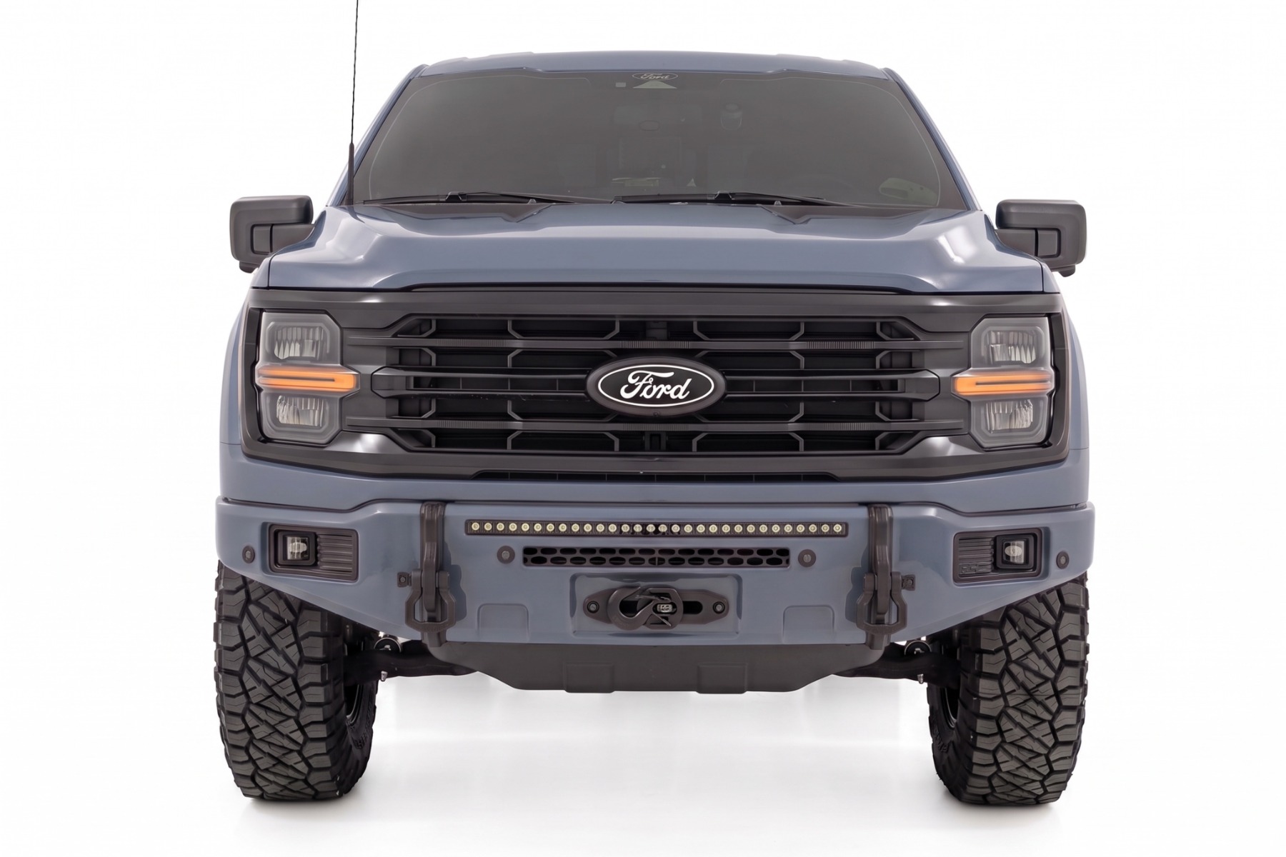 FXS Front Bumper | G4 Azure Gray | EcoBoost | Ford F-150 2WD/4WD (2021-2025) view 3