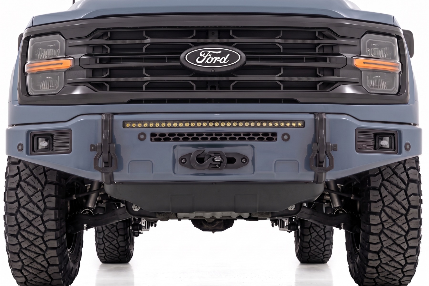 FXS Front Bumper | G4 Azure Gray | EcoBoost | Ford F-150 2WD/4WD (2021-2025) view 5