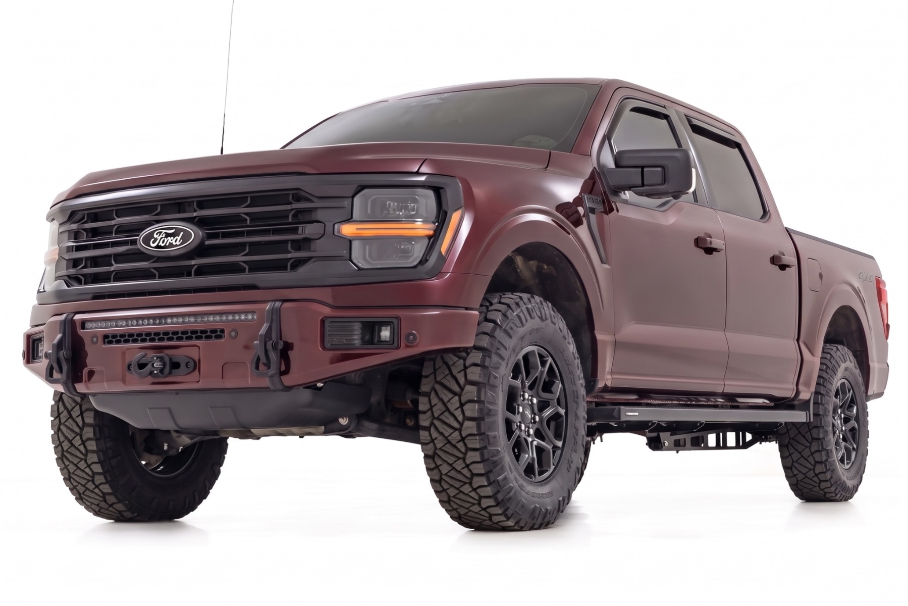 FXS Front Bumper | E2 Magma Red | EcoBoost | Ford F-150 2WD/4WD (2021-2025) view 2