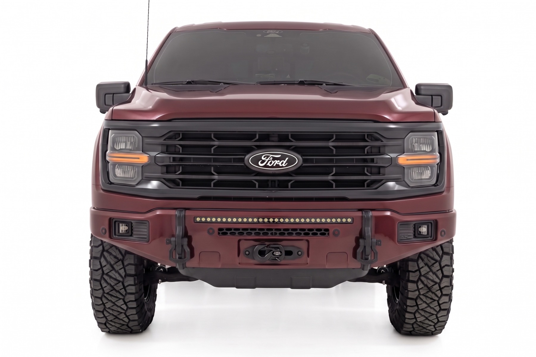 FXS Front Bumper | E2 Magma Red | EcoBoost | Ford F-150 2WD/4WD (2021-2025) view 3