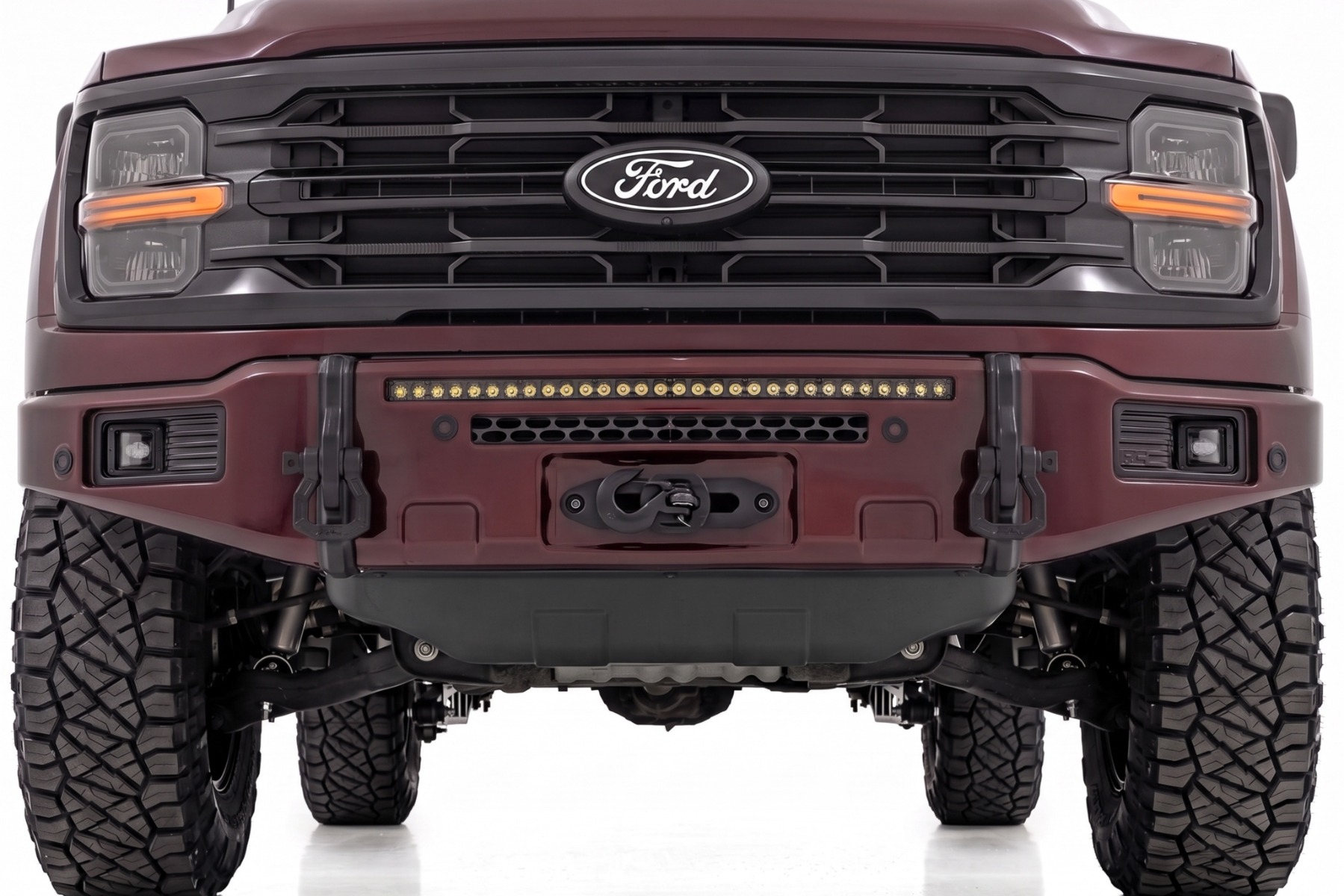 FXS Front Bumper | E2 Magma Red | EcoBoost | Ford F-150 2WD/4WD (2021-2025) view 5