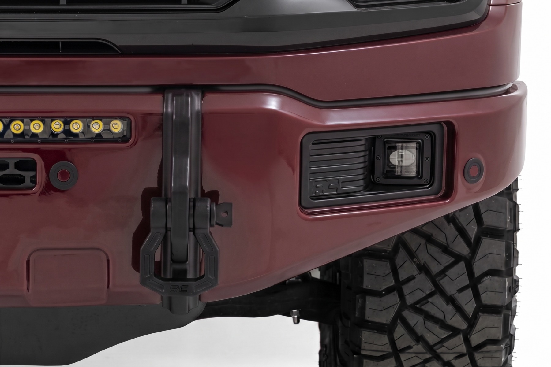 FXS Front Bumper | E2 Magma Red | EcoBoost | Ford F-150 2WD/4WD (2021-2025) view 4