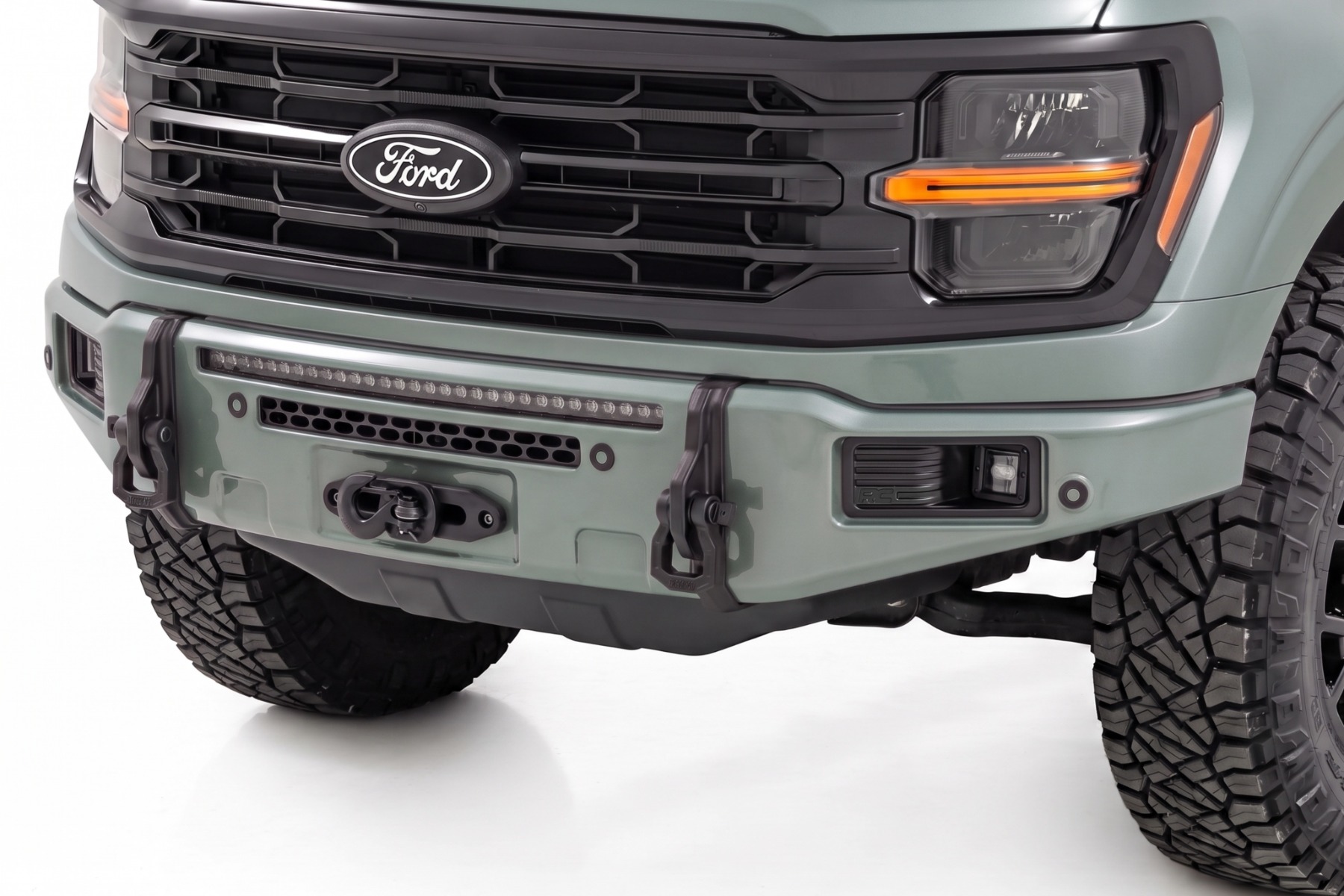 Rough Country FXS Front Bumper | BN Silver Spruce | EcoBoost | Ford F-150 2WD/4WD (2021-2025)