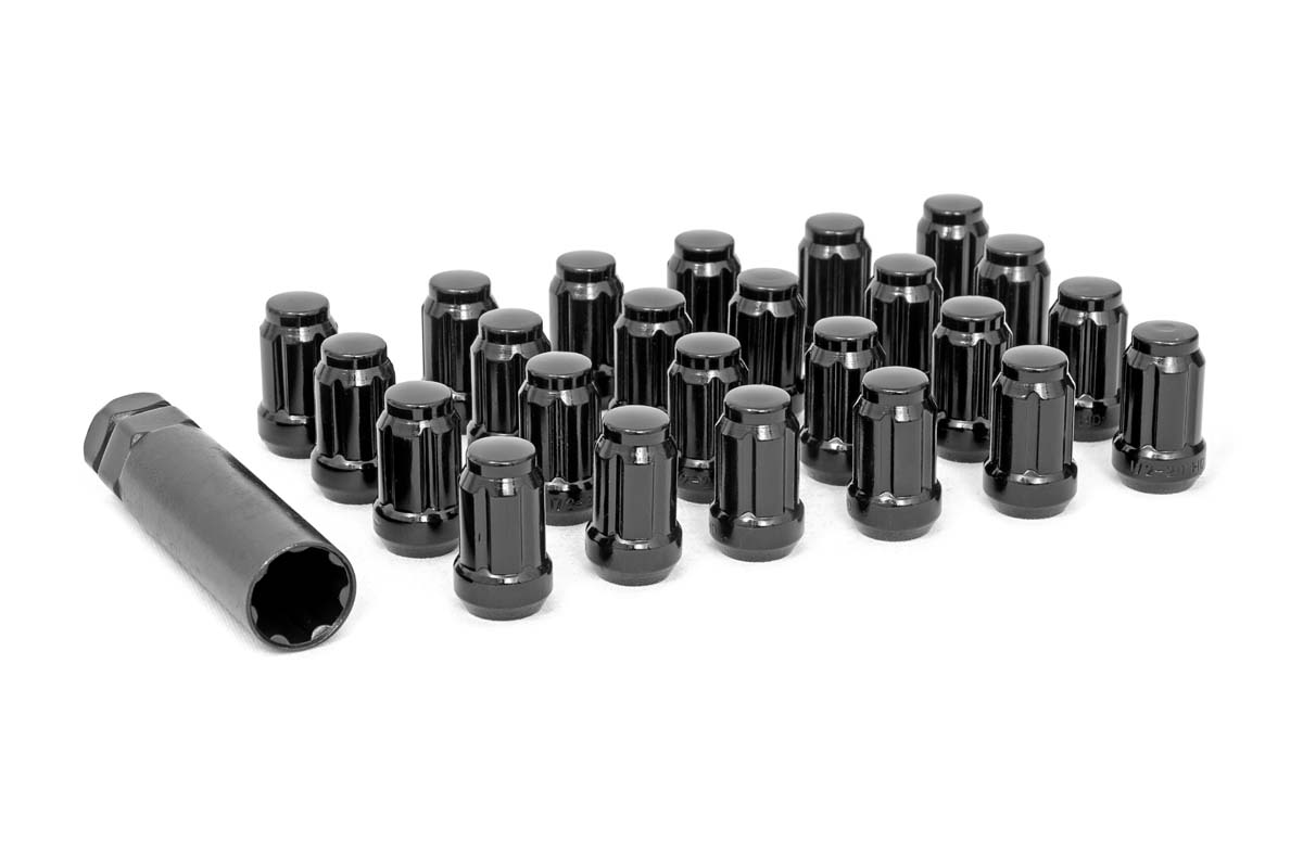 1/2x20 Lug Nut Set of 24 | Black