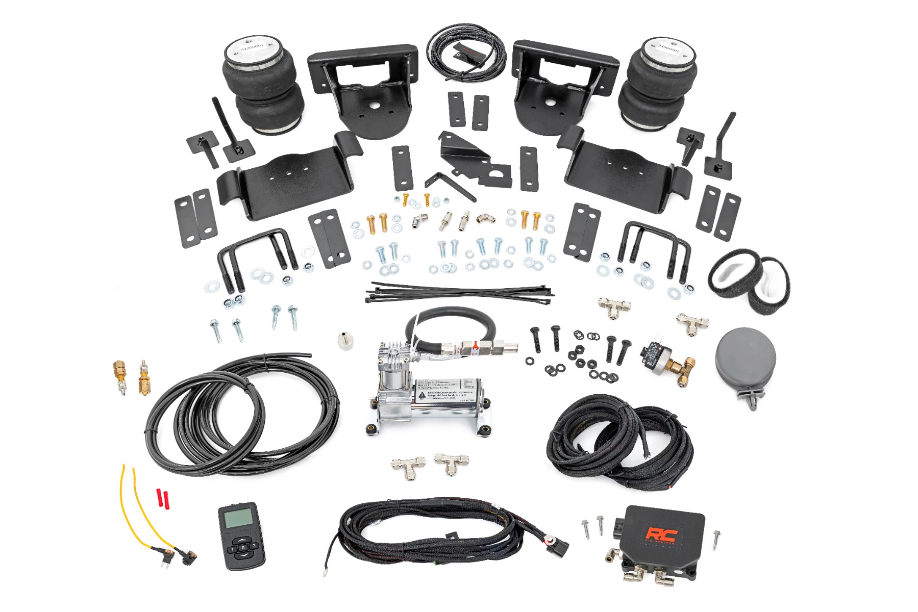 Rough Country Air Spring Kit w/compressor | Wireless Controller | 0-6" Lifts | Ford F-150 (21-26)