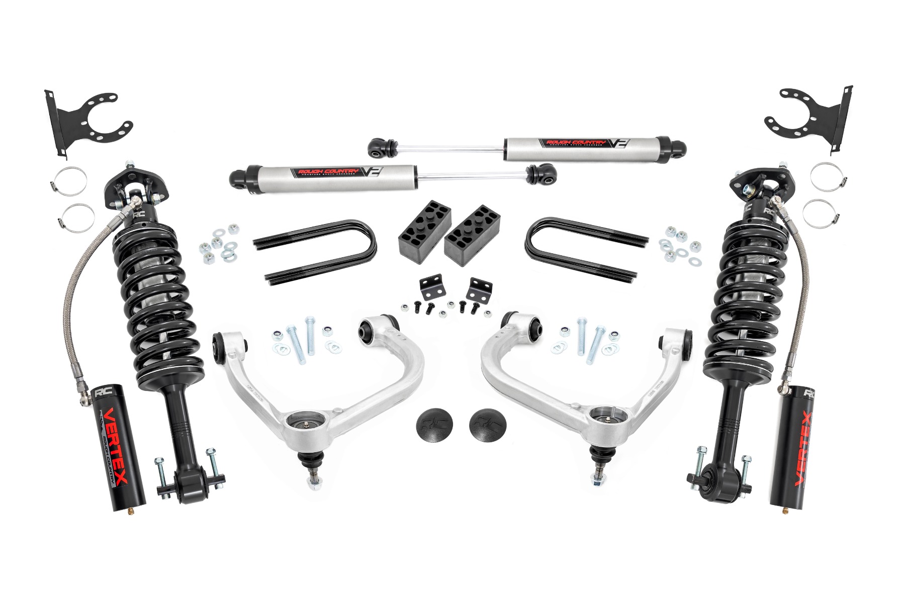 3 Inch Lift Kit | Fabbed UCA | Vertex/V2 | Ford F-150 4WD (2021-2026)
