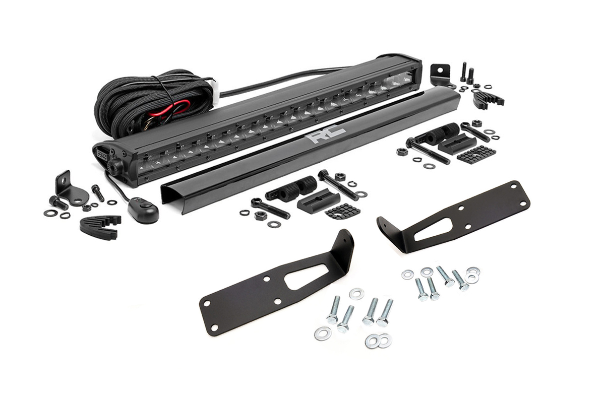 LED Light Kit | Bumper Mount | 20" Black Single Row | Ram 2500 (03-18)/3500 (03-18)