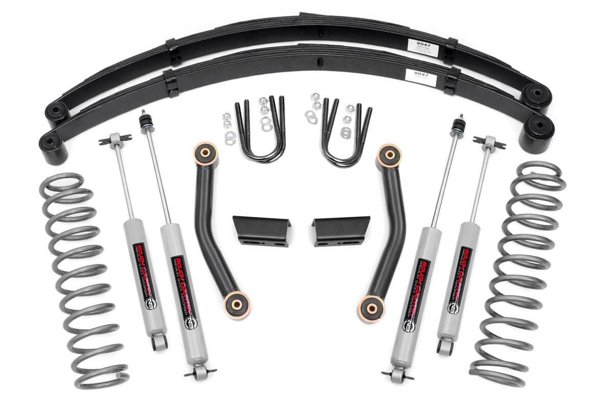 3 Inch Lift Kit | Series II | RR Springs | Jeep Cherokee XJ 2WD/4WD (84-01)