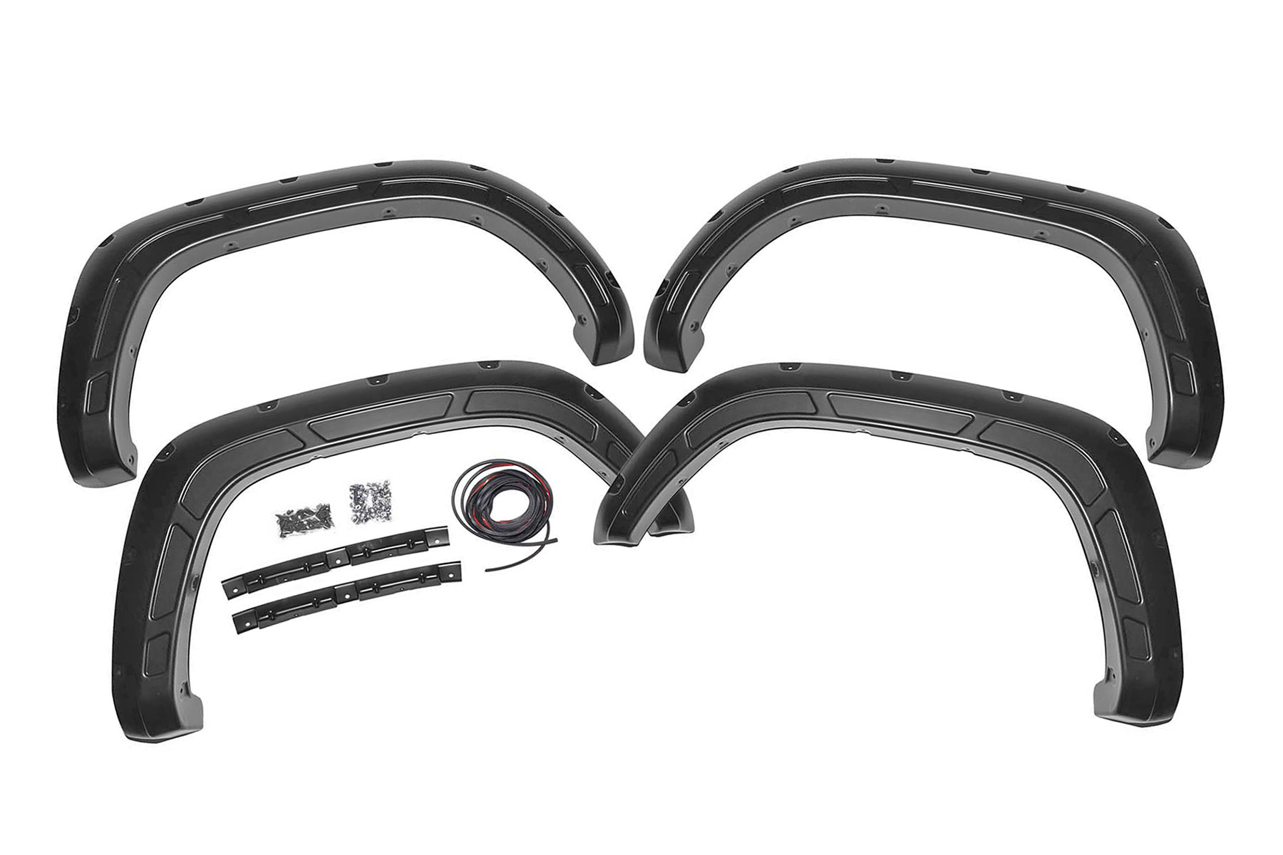 Rough Country Defender Fender Flares | 040 Super White | Toyota Tacoma 2WD/4WD (16-23)