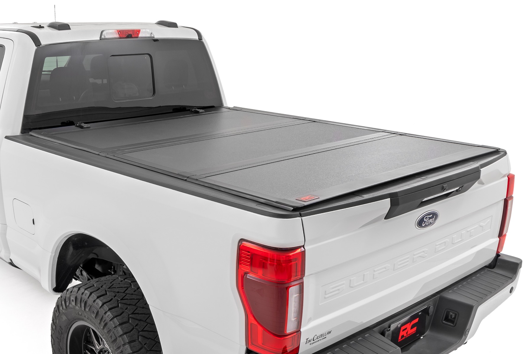Hard Tri-Fold Flip Up Bed Cover | 6'10" Bed | Ford F-250/F-350 Super Duty (17-26)