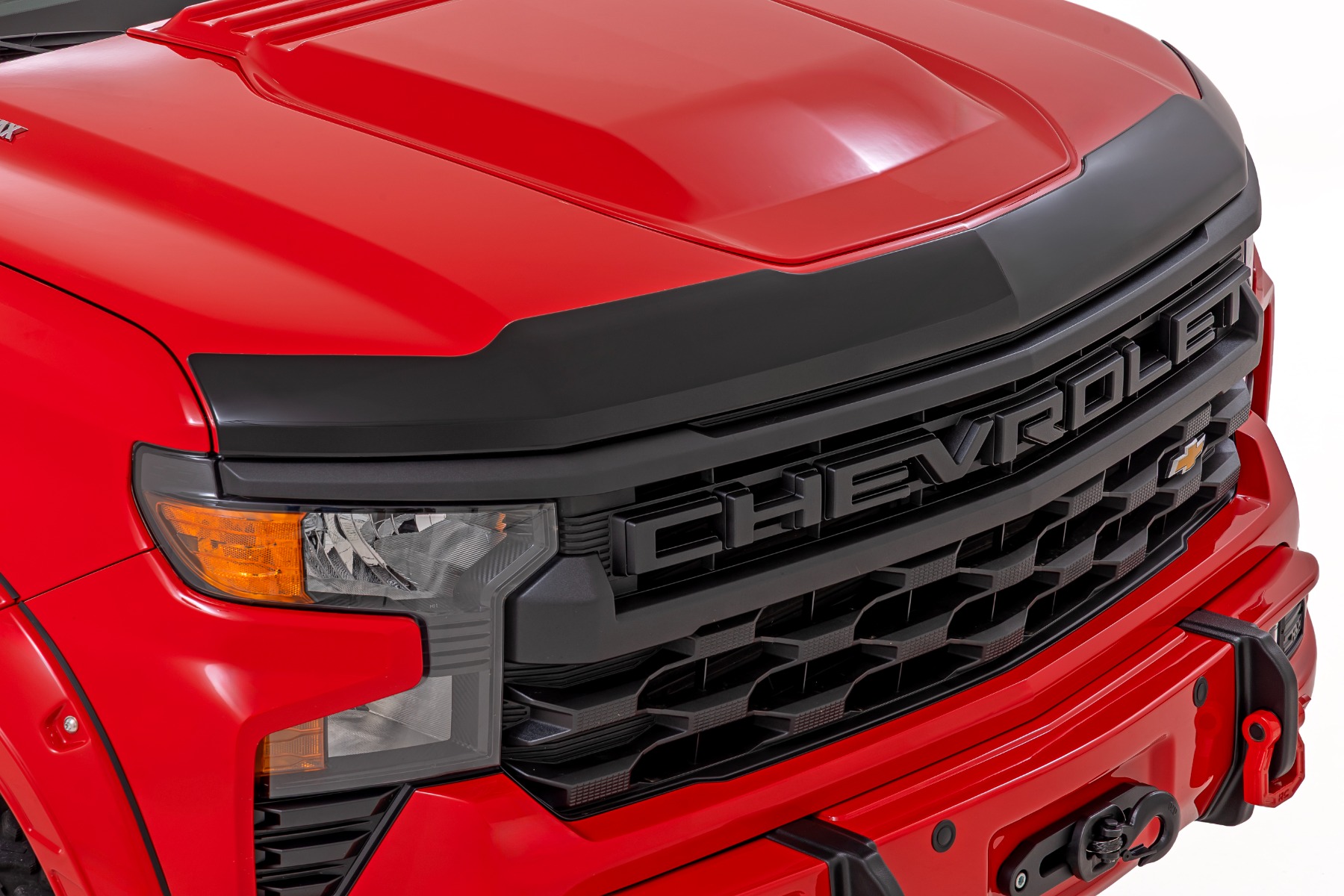 Rough Country Hood Protector | Gloss Black | Chevy Silverado 1500 2WD/4WD (2019-2026)
