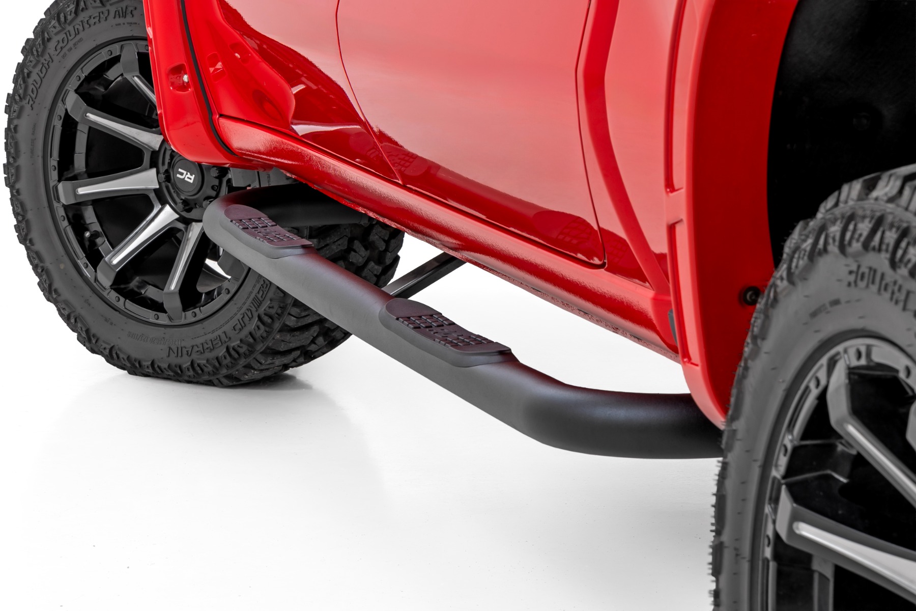 Flap Support Racks Nerf Steps | 3-Inch Tube | Crew Cab | Chevy/GMC 1500/2500HD/3500HD ...