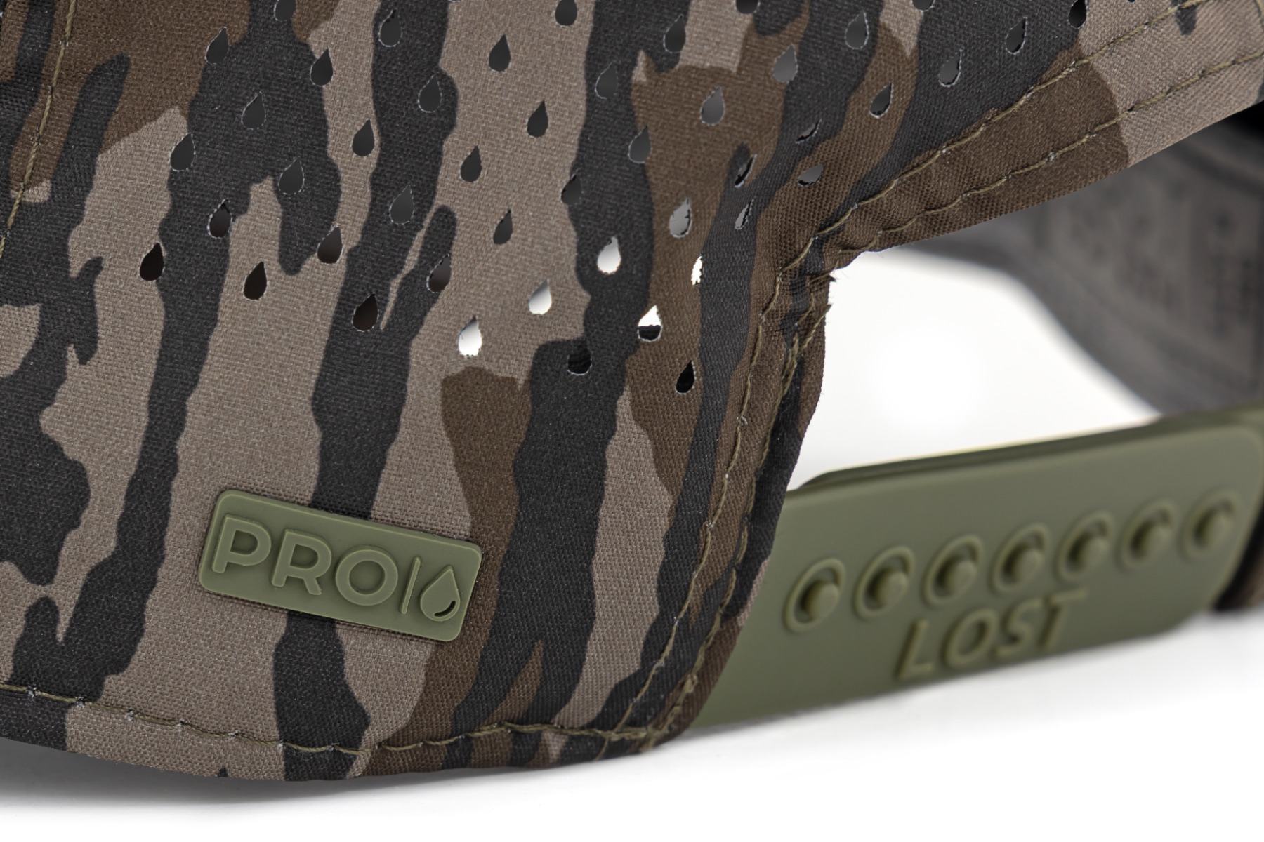 Rough Country Hat | OG Bottomland Camo | Rough Country Leather Patch view 4