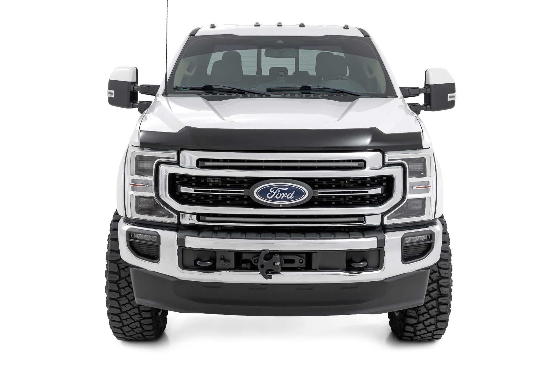 Hood Protector | Gloss Black | Ford Super Duty (2017-2022) view 2