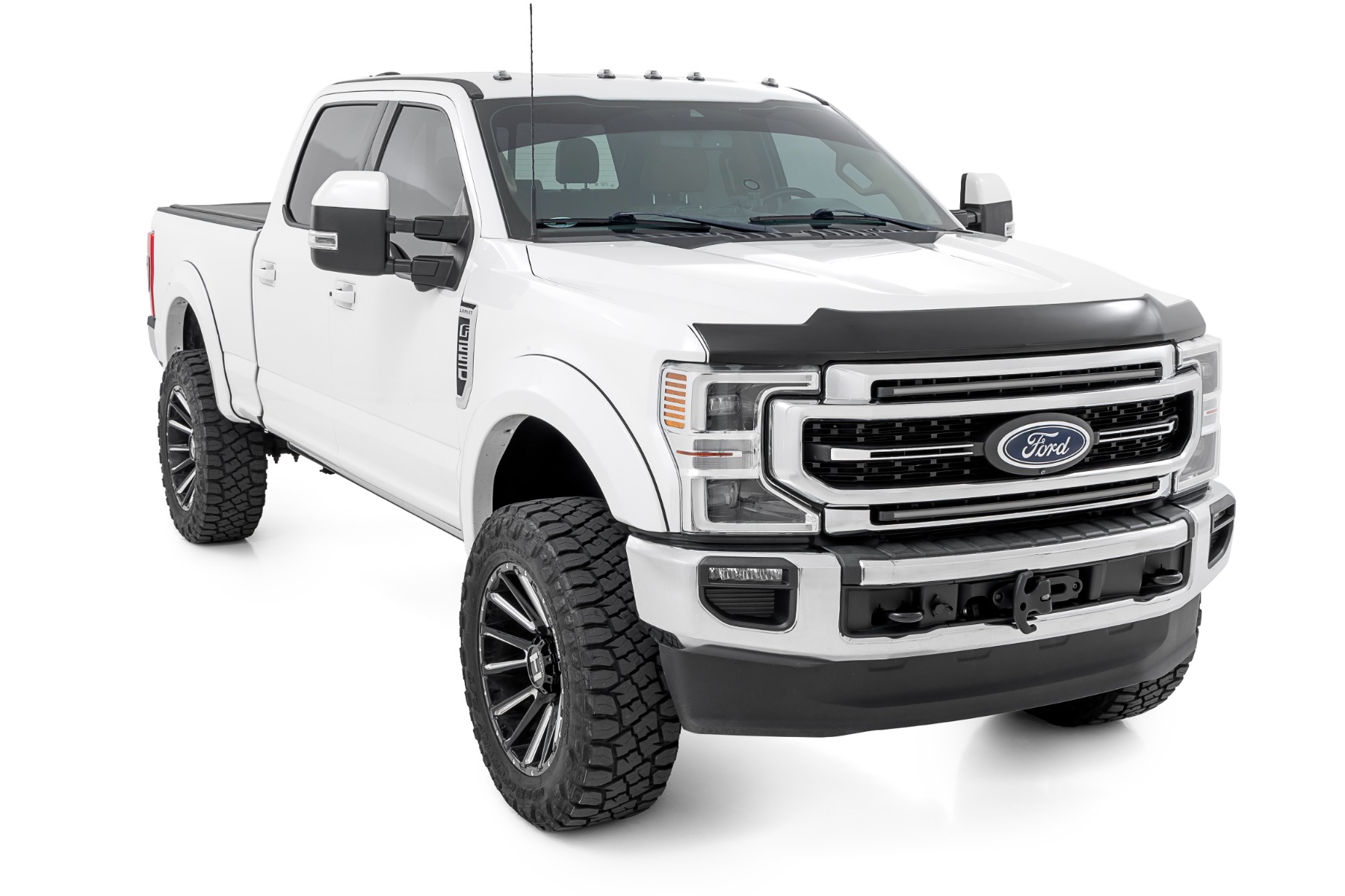 Hood Protector | Gloss Black | Ford Super Duty (2017-2022) view 3