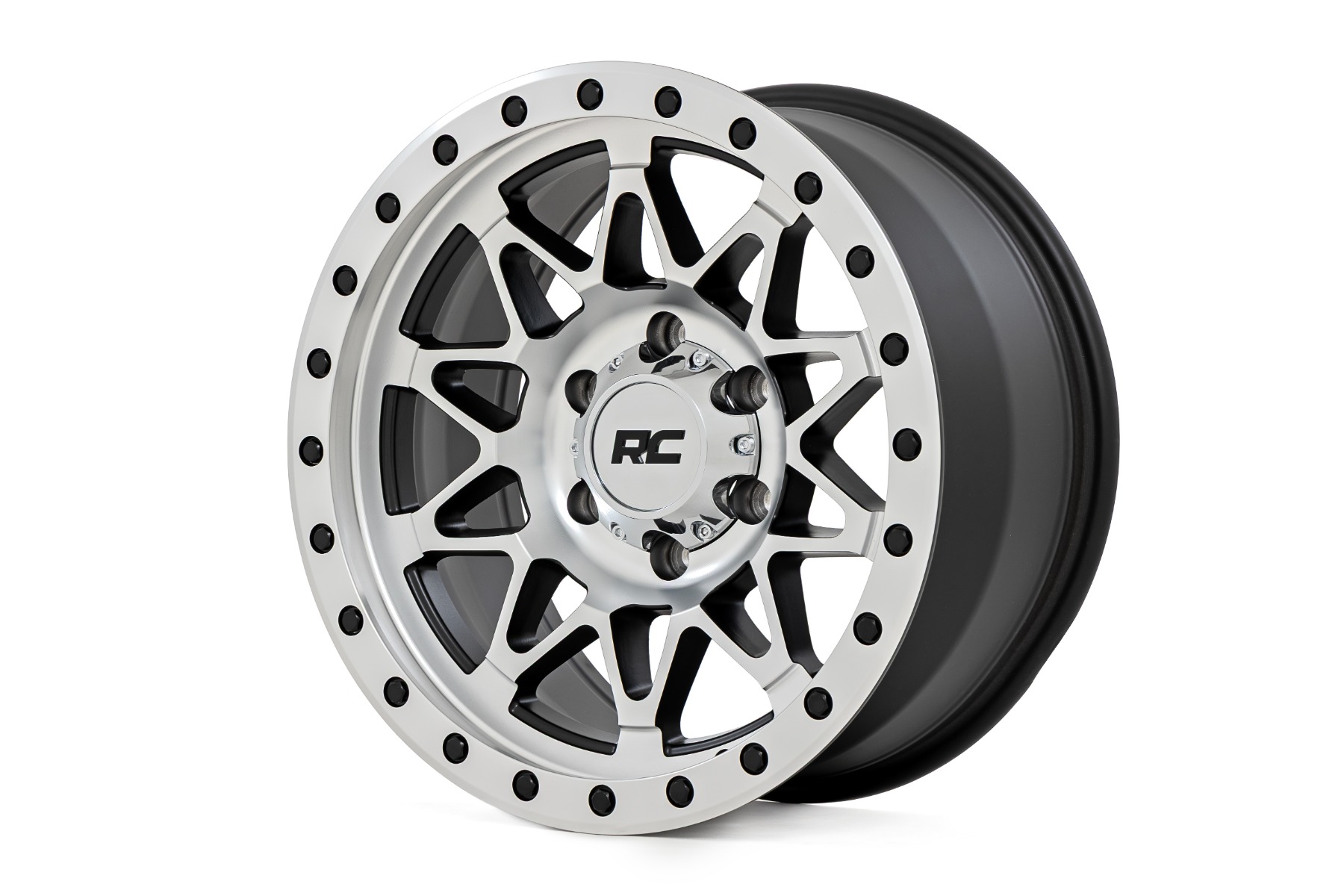 Rough Country 78 Series Wheel | Simulated Beadlock | Full Machine | 18x9 | 8x170 | -12mm