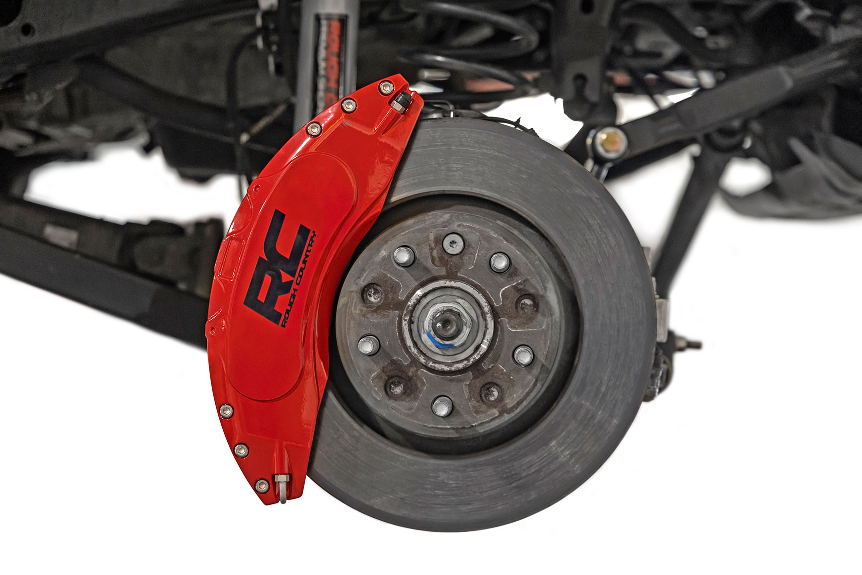Rough Country キャリパーカバーキット Caliper Covers | Front and Rear | Red | Jeep Wrangler JL (18-26