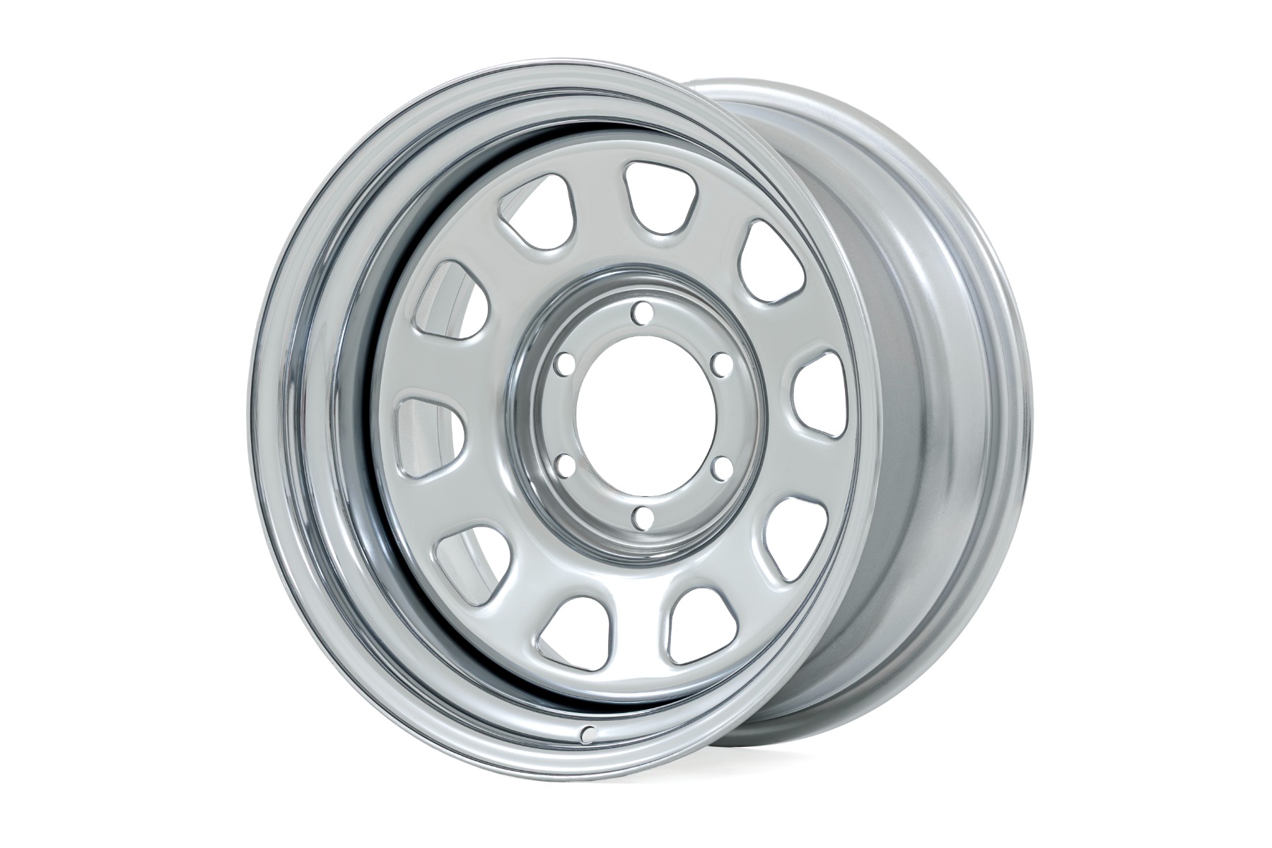 Steel Wheel | Chrome | 16x8 | 6x5.5 | 4.25 Bore | -12