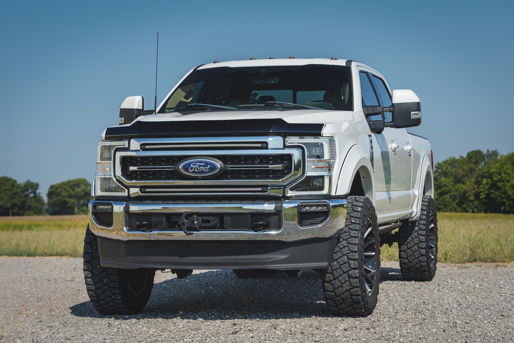 Hood Protector | Gloss Black | Ford Super Duty (2017-2022) view 6