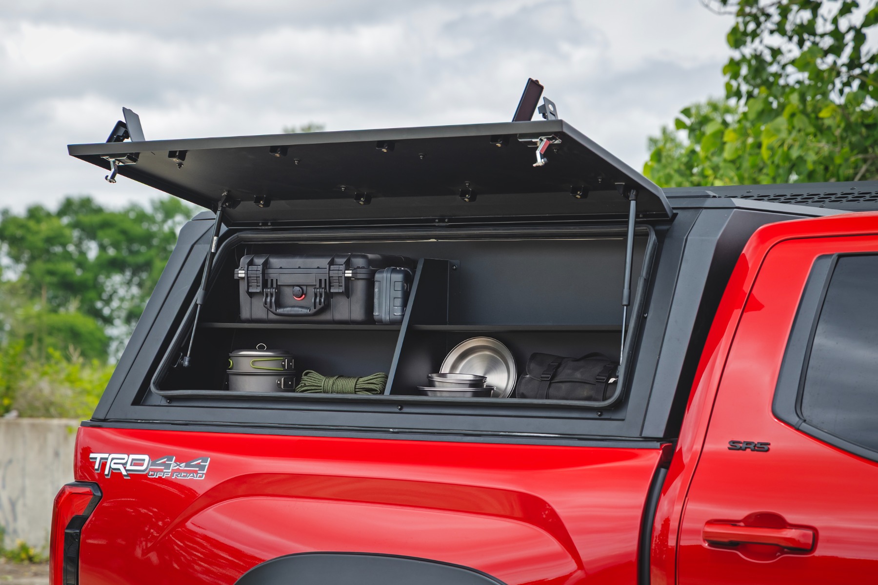Bed Cap Side Shelf Storage Bin | Passengers Side | Toyota Tundra 2WD/4WD (2022-2026) view 4