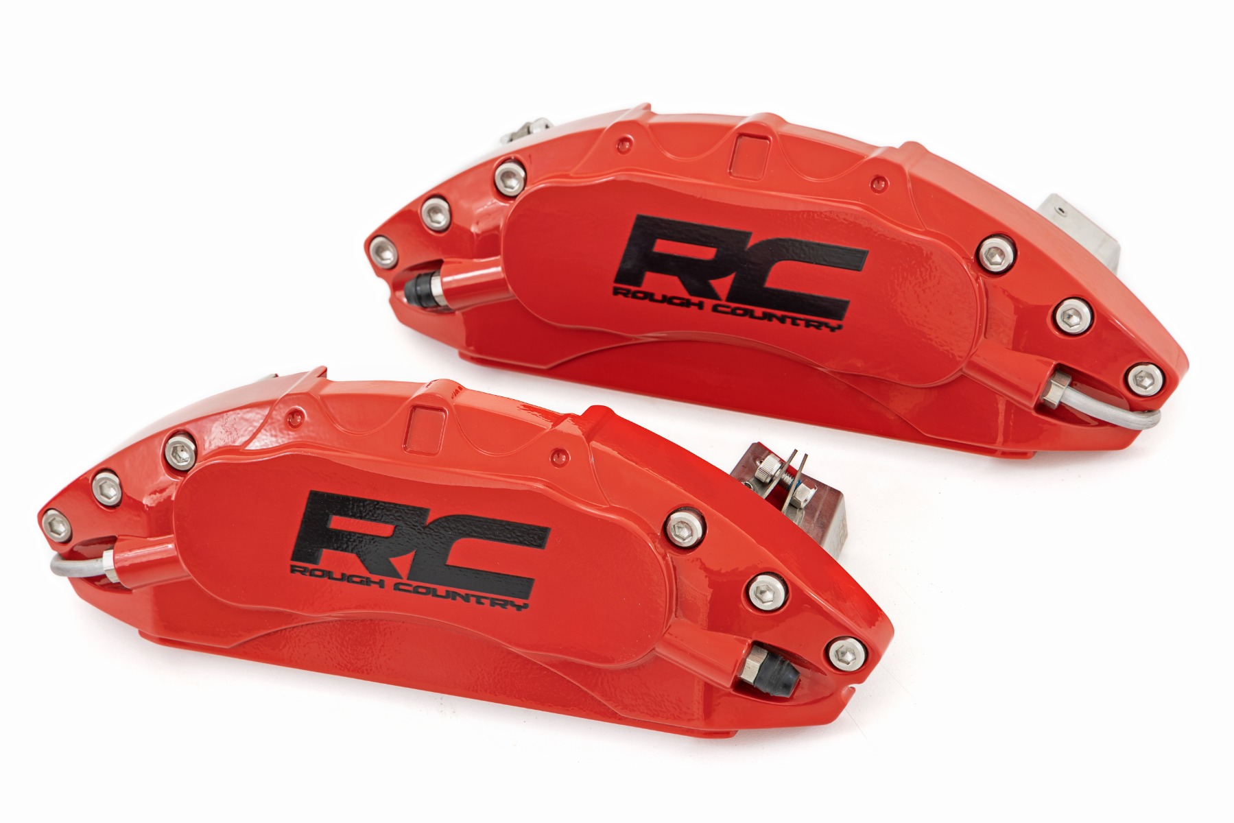 Rough Country キャリパーカバーキット Caliper Covers | Front and Rear | Red | Jeep Wrangler JL (18-26