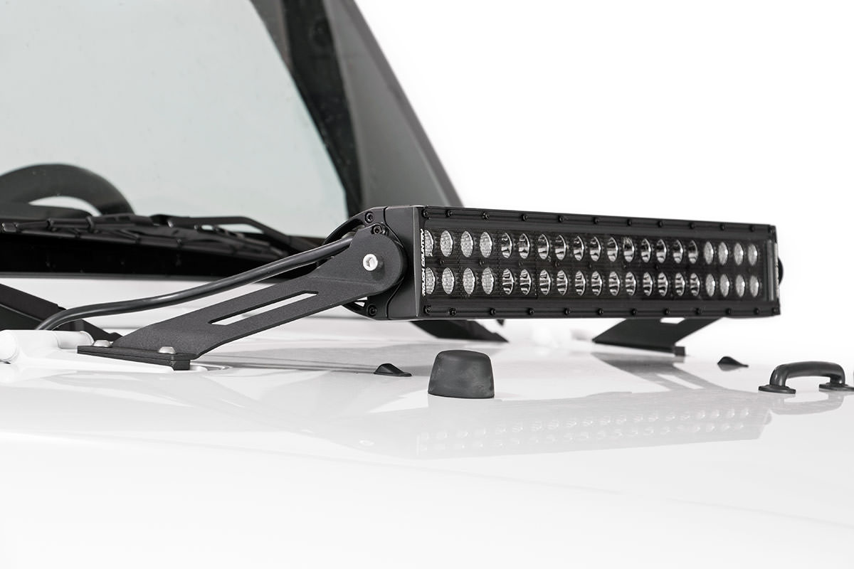 LED Light Mount | Hood | 20" | Jeep Wrangler JK/Wrangler Unlimited (07-18)