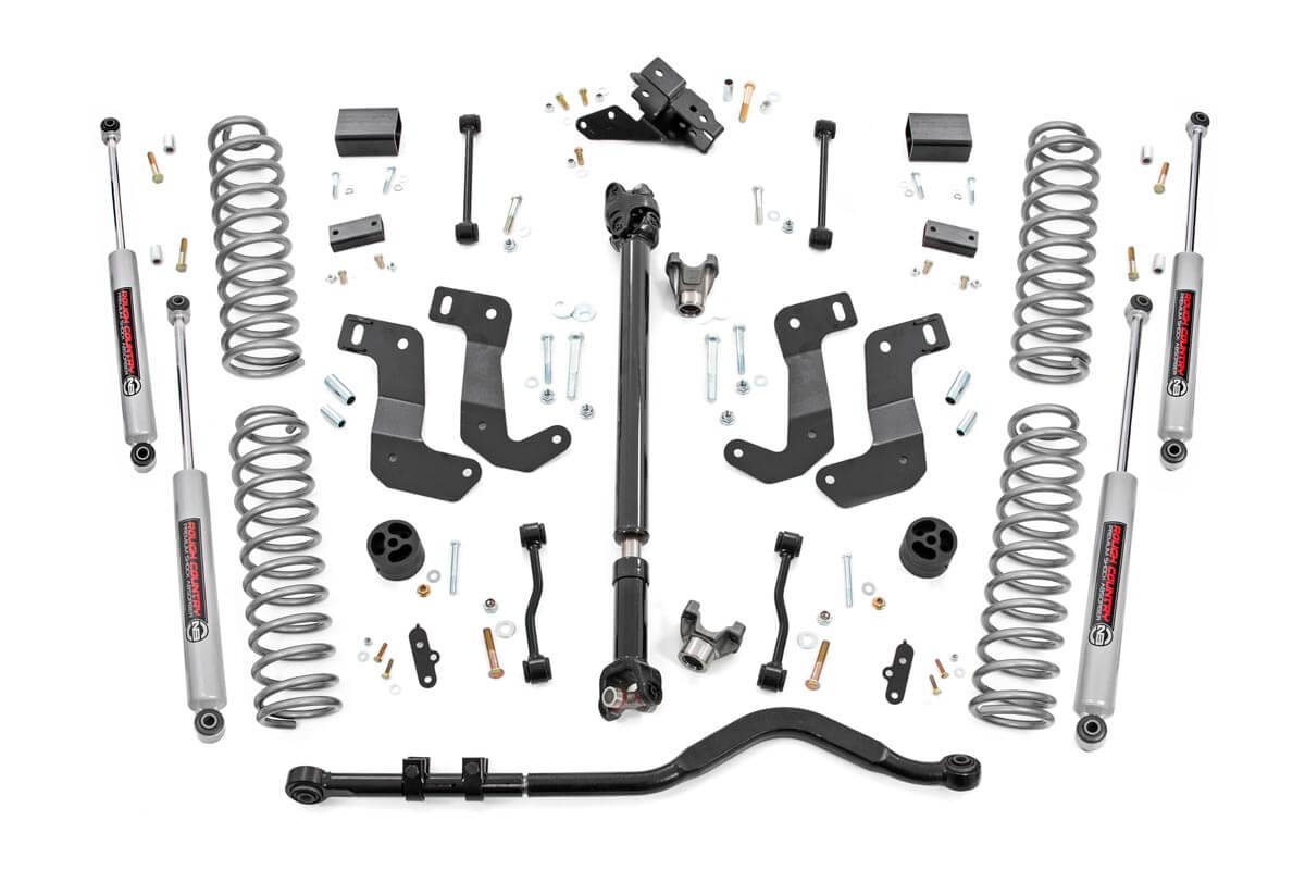 3.5 Inch lift Kit | C/A Drop | FR D/S | Jeep Wrangler Unlimited 4WD (18-23)