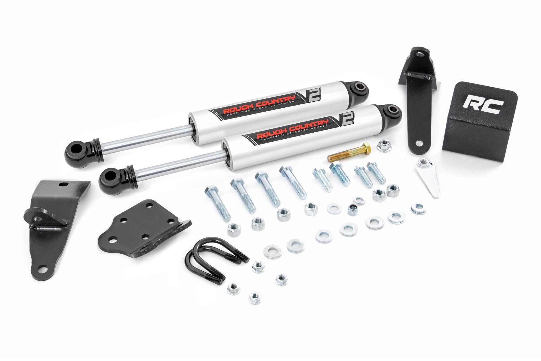 V2 Steering Stabilizer | Dual | 2-8 Inch Lift | Ram 2500 (03-13)/3500 (11-12)