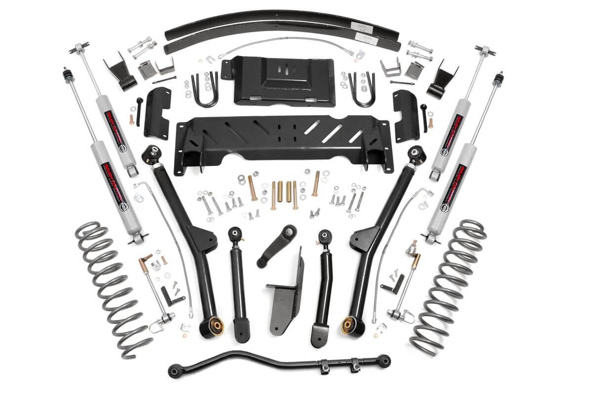 4.5 Inch Lift Kit | Long Arm | AAL | NP242 | Jeep Cherokee XJ 4WD (1984-2001)